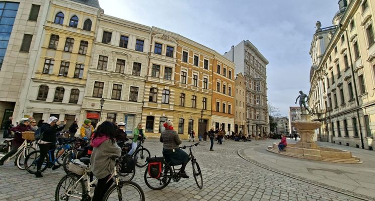 Plakat "Fontanny Wrocławia" - wycieczka rowerowa