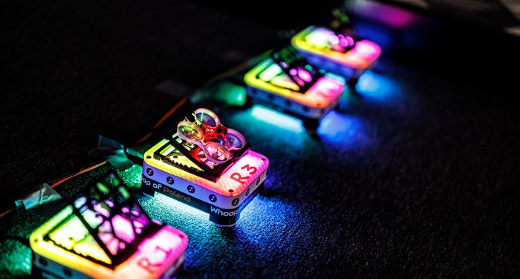 Plakat Whoop of Poland we Wrocławiu – wyścigi mikrodronów FPV