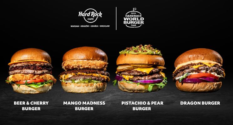 Plakat World Burger Tour w Hard Rock Cafe powraca – lokalne burgery z całego świata znów w menu!