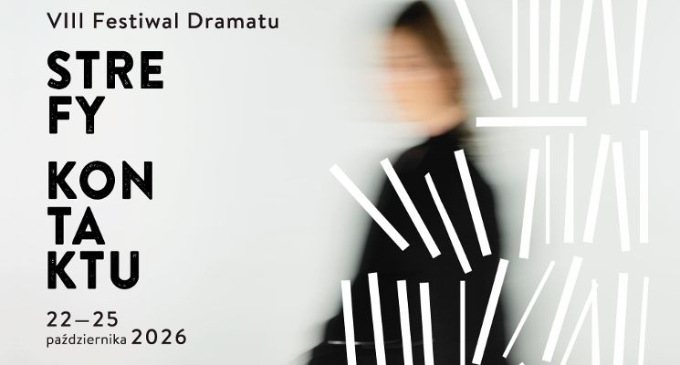 Plakat „Na wieczne nieoddanie” [VIII Festiwal Dramatu STREFY KONTAKTU)