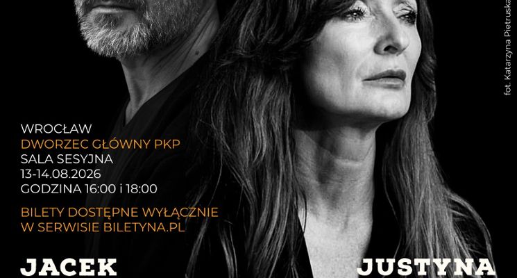 Plakat MASZYNISTA - Scena letnia Teatru PO KOLEI występują: Justyna Szafran i Jacek Braciak