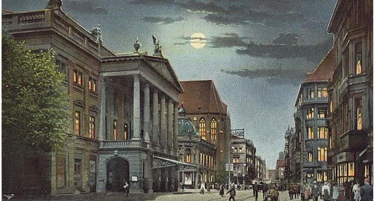 Plakat Domy handlowe z ulicy Świdnickiej. Spacer z przewodnikiem