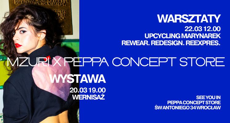 Plakat Wernisaż wystawy + warsztaty z Martyną Pogoń (MZURI)