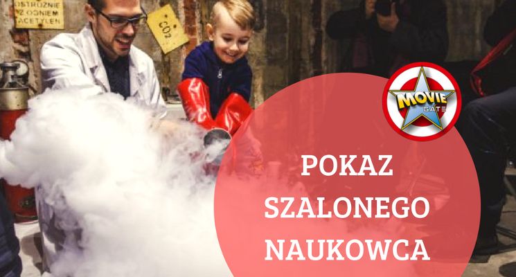 Plakat Wakacje z eksperymentami. Pokazy Szalonego Naukowca