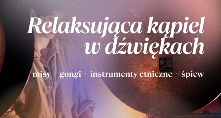 Plakat Relaksująca kąpiel w dźwiękach