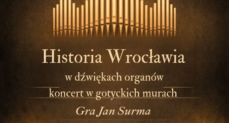 Plakat Koncert w gotyckich murach w blasku świec