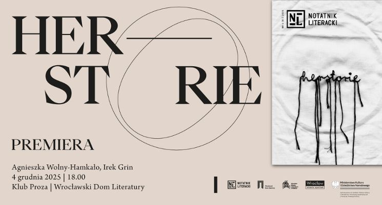 Plakat Premiera „Notatnika Literackiego” nr 9, czyli o herstoriach i nie tylko