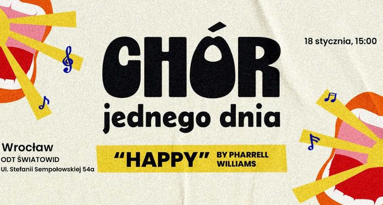 Plakat Chór Jednego Dnia: Happy