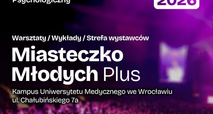 Plakat Miasteczko Młodych Plus - Uniwersytet Medyczny we Wrocławiu