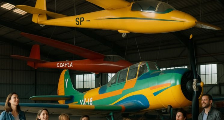 Plakat Rodzinna Przygoda na Lotnisku w Mirosławicach