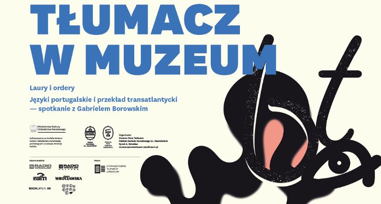 Plakat Języki portugalskie i przekład transatlantycki – spotkanie z Gabrielem Borowskim