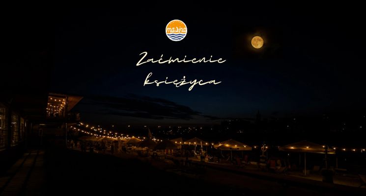 Plakat Zaćmienie księżyca na Marinie Kleczków