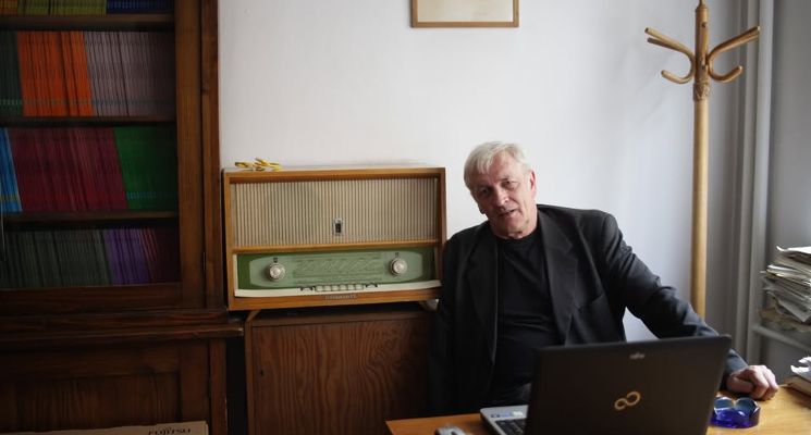 Plakat Spotkanie autorskie z Bohdanem Zadurą – laureatem Nagrody „Odry” 2025