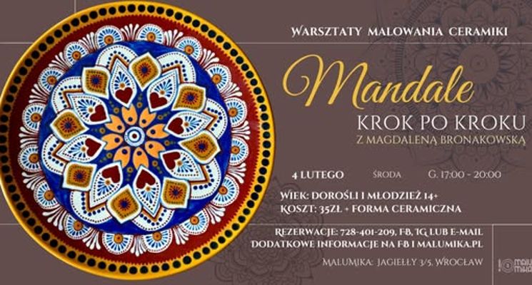 Plakat Mandale - malowanie krok po kroku
