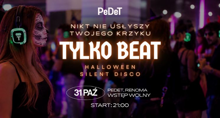 Plakat Halloween Silent Disco w PeDeT!