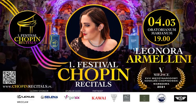 Plakat Festival Chopin Recitals - Leonora Armellini