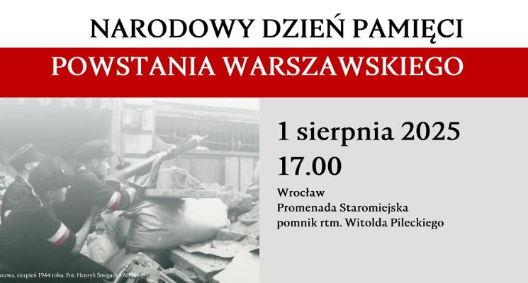 Plakat Obchody Narodowego Dnia Pamięci Powstania Warszawskiego