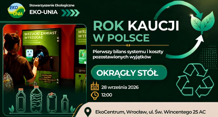 Plakat ROK KAUCJI W POLSCE. Pierwszy bilans systemu i koszty pozostawionych wyjątków – okrągły stół