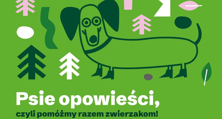 Plakat Psie opowieści – czyli pomóżmy razem zwierzakom