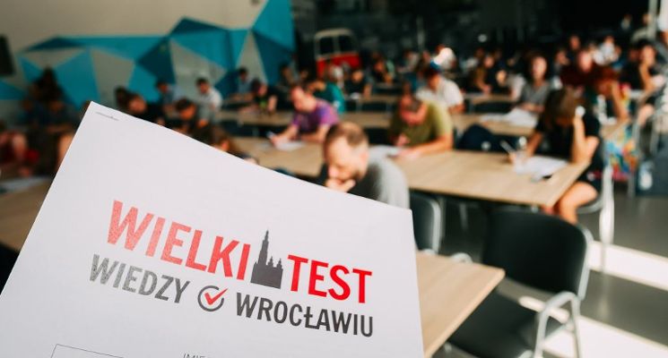 Plakat Wielki test wiedzy o Wrocławiu