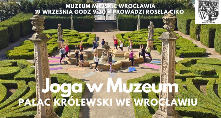 Plakat Joga w Muzeum - Pałac Królewski we Wrocławiu