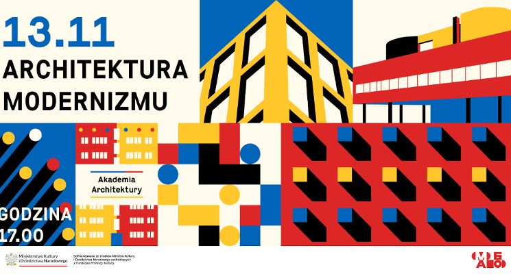 Plakat Akademia Architektury: Architektura modernizmu, secesji i ekspresjonizmu
