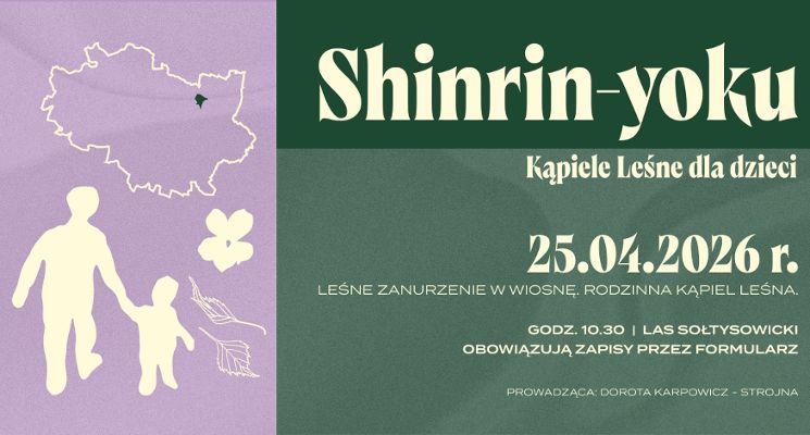 Plakat Leśne zanurzenie w wiosnę - Rodzinna Kąpiel Leśna