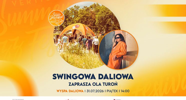 Plakat VSJF: Swingowa Daliowa Zaprasza Ola Turoń