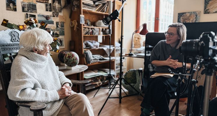 Plakat Spotkanie z malarką Anną Szpakowską-Kujawską