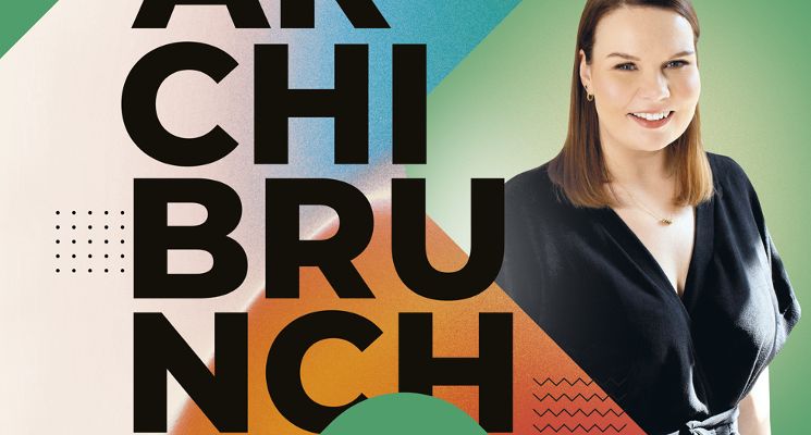 Plakat Druga odsłona Archibrunch – szkolenia Magdy Skibki w Galerii Wnętrz DOMAR