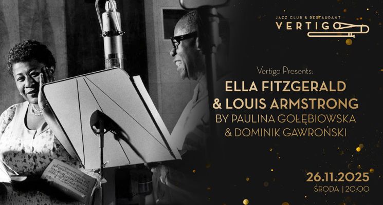 Plakat Ella Fitzgerald & Louis Armstrong by Paulina Gołębiowska & Dominik Gawroński