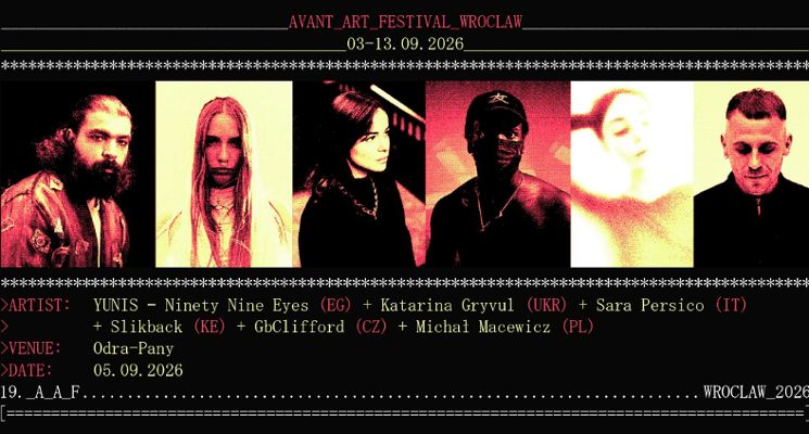Plakat Sara Persico (IT) / SLIKBACK (KE) / YUNIS – Ninety Nine Eyes (EG) / Katarina Gryvul (UA) & more