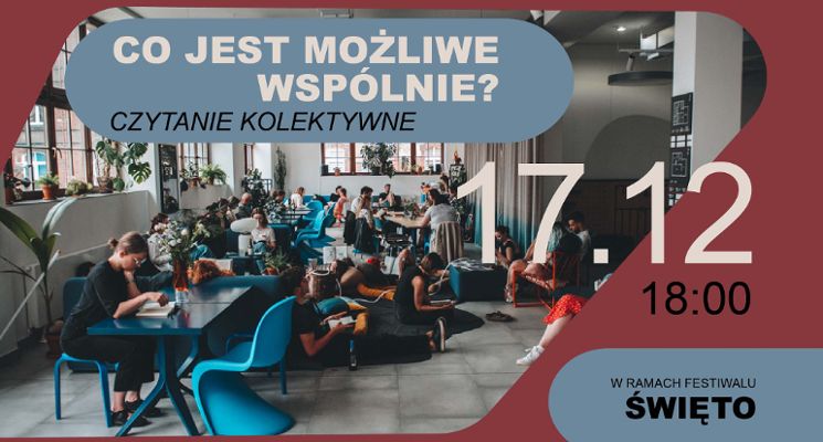Plakat "Co jest możliwe wspólnie?" Czytanie kolektywne