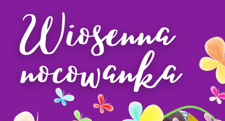 Plakat Wiosenna nocowanka w sali zabaw Hula Play