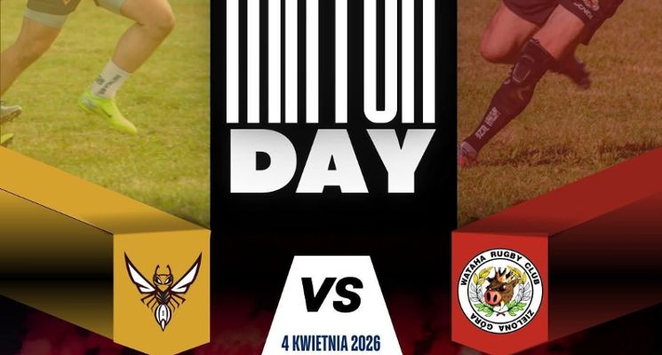 Plakat Wielkanocny Mecz Rugby: KS Wrocław vs KS Wataha Zielona Góra