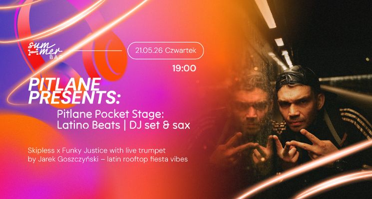 Plakat Pitlane Pocket Stage: Latino Beats | DJ set & sax
