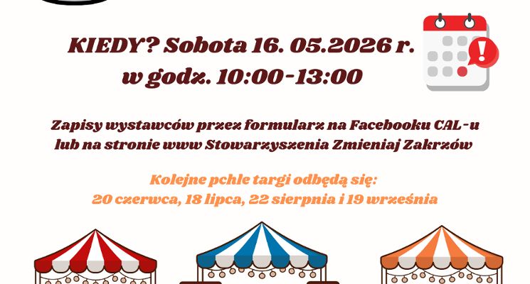 Plakat Pchli Targ na Osiedlu Sobieskiego
