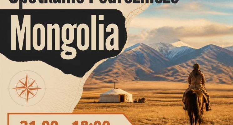 Plakat Mongolia – bezdrożny kraj nomadów