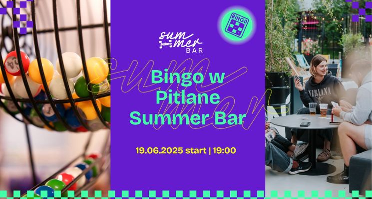 Plakat Bingo w Pitlane Summer Bar
