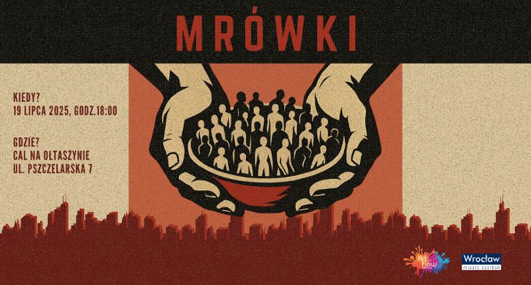 Plakat Premiera spektaklu „Mrówki”