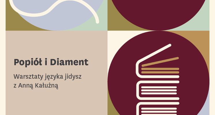 Plakat Warsztaty języka jidysz z Anną Kałużną