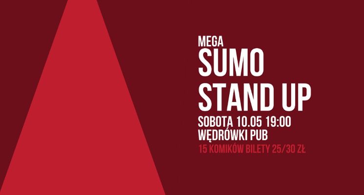 Plakat MEGA SUMO Stand-up Open Mic