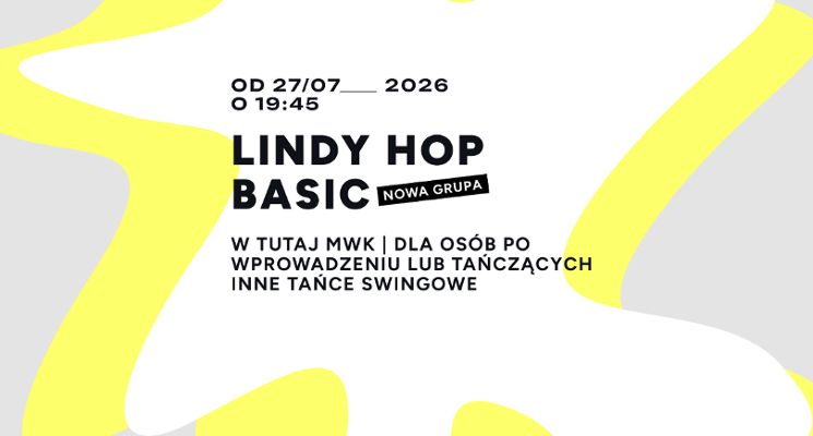Plakat Lindy Hop Basic - nowa grupa - regularnie
