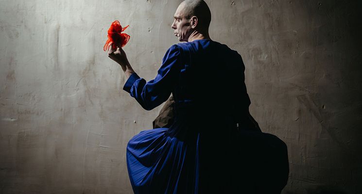 Plakat "Lustro" - Spektakl tańca butō Krzysztofa Jerzaka „Kokoro” (Polska)