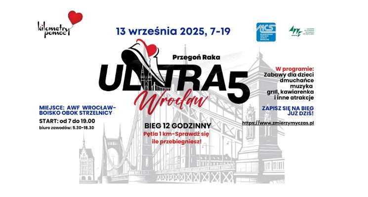 Plakat Bieg Ultra Wrocław 5 – Przegoń Raka