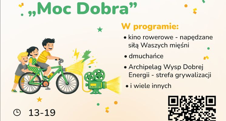Plakat Kino Rowerowe „Moc Dobra"