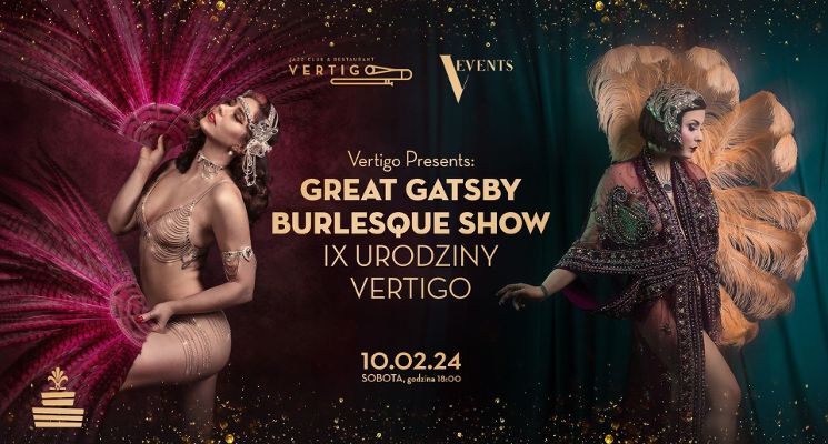 Plakat Great Gatsby Burlesque Show