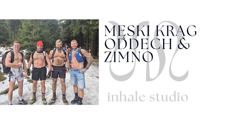 Plakat Męski krąg - oddech & zimno