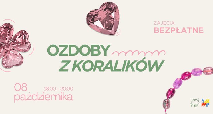 Plakat Biżuteria i dodatki z koralików [warsztaty]