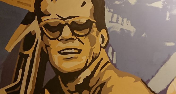 Plakat Śladami "Popiołu i diamentu" w setną rocznicę urodzin Andrzeja Wajdy